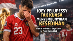 Joey Pelupessy Tak Kuasa Menyembunyikan Kesedihan usai Timnas Indonesia
