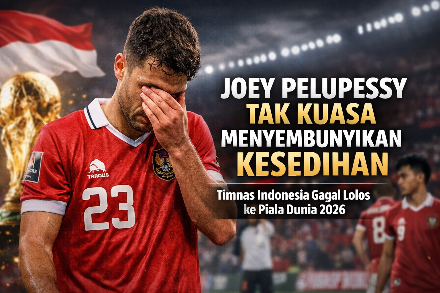 Joey Pelupessy Tak Kuasa Menyembunyikan Kesedihan usai Timnas Indonesia