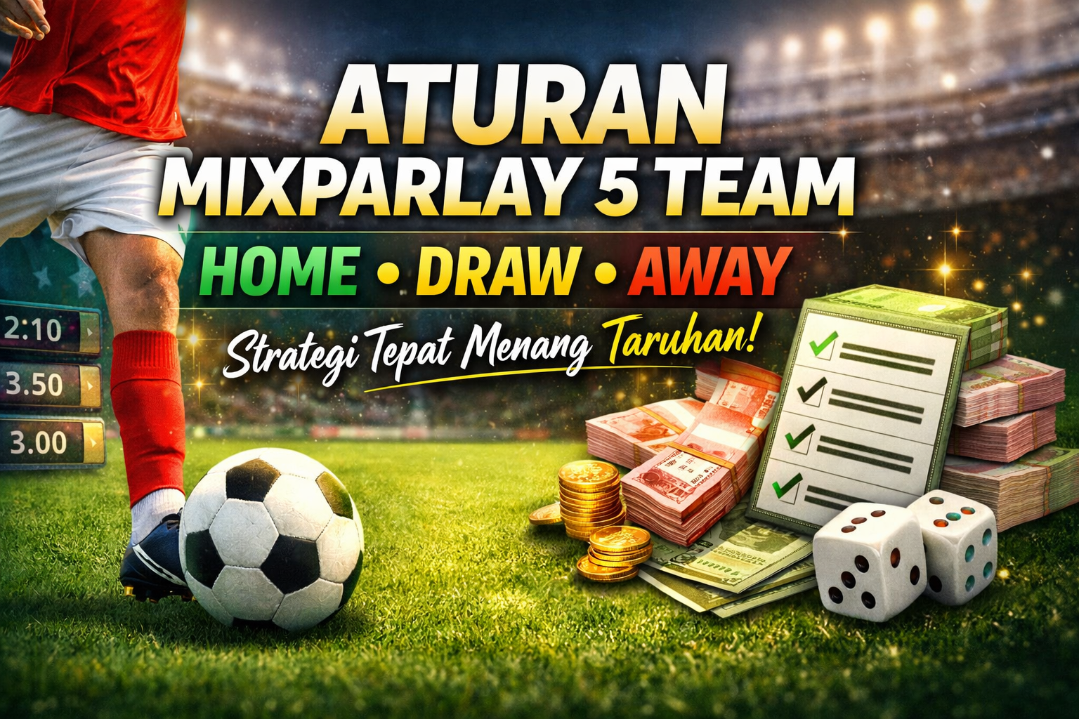 Aturan Mixparlay 5 Team dalam Home Draw Away yang Wajib Dipahami Pemain