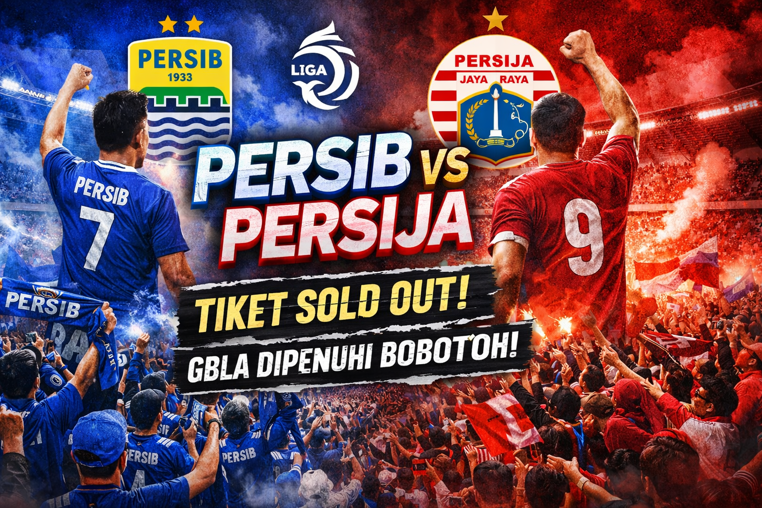 Tiket Persib vs Persija Sold Out
