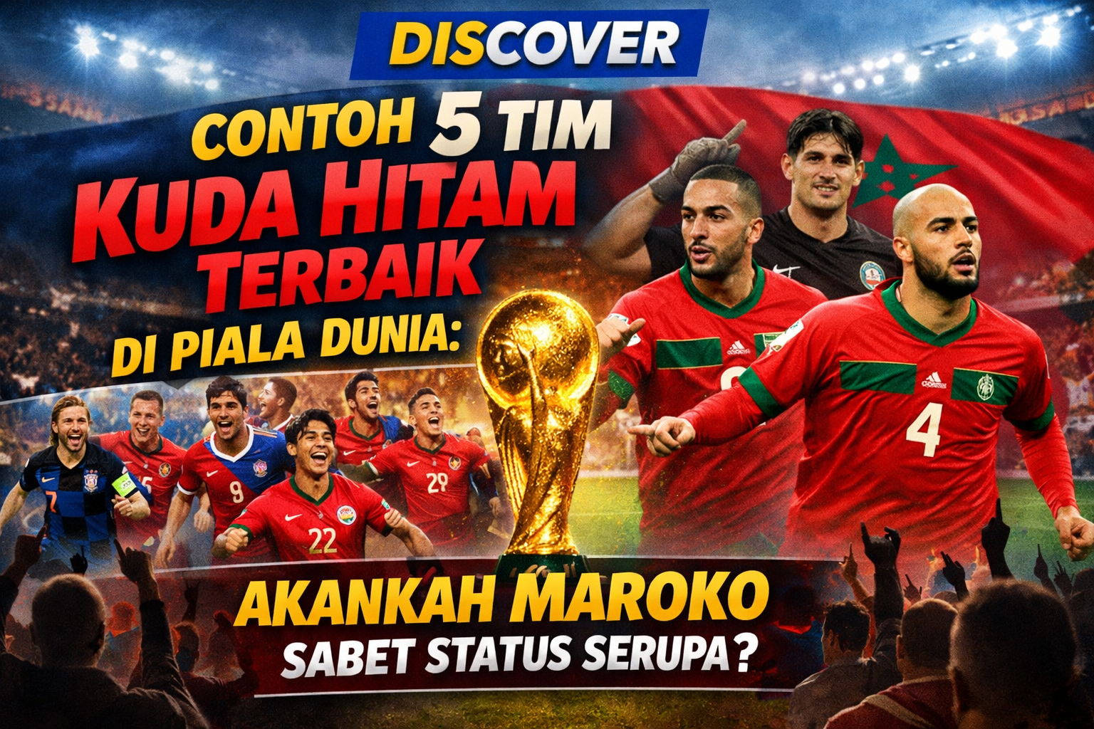 5 Tim Kuda Hitam Terbaik di Piala Dunia: Akankah Maroko Sabet Status Serupa?