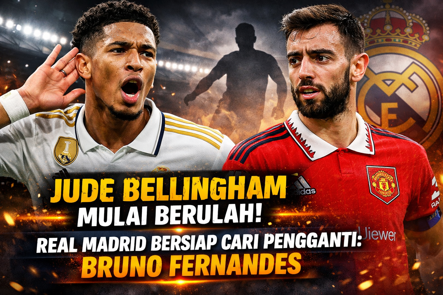Jude Bellingham Mulai Berulah, Real Madrid Bersiap Cari Pengganti: Bruno Fernandes