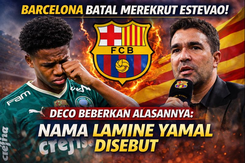 Barcelona Batal Merekrut Estevao, Deco Beberkan Alasannya: Nama Lamine Yamal Disebut