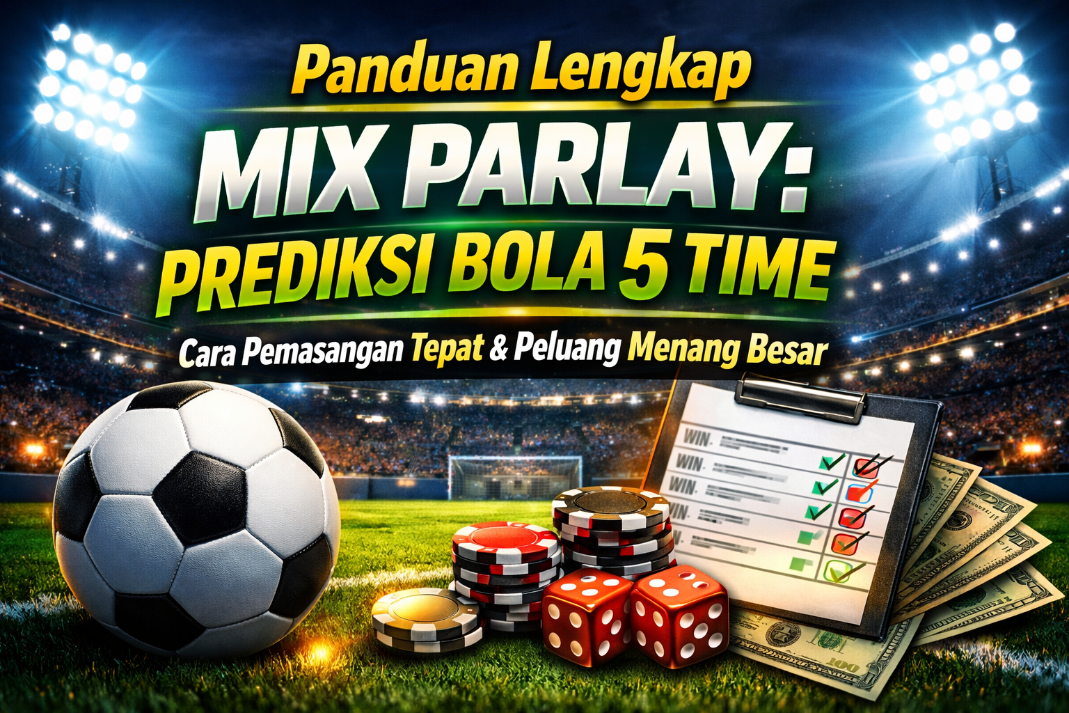 Panduan Lengkap Mix Parlay: Prediksi Bola 5 Time dengan Cara Pemasangan yang Tepat dan Peluang Menang Besar