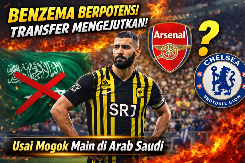 Benzema Berpotensi Lakukan Transfer Mengejutkan Usai Mogok Main di Arab Saudi