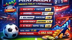 Mixparlay Konten Prediksi Parlay Bola 5 Time Bola Malam Ini dengan Odds Paling Bagus