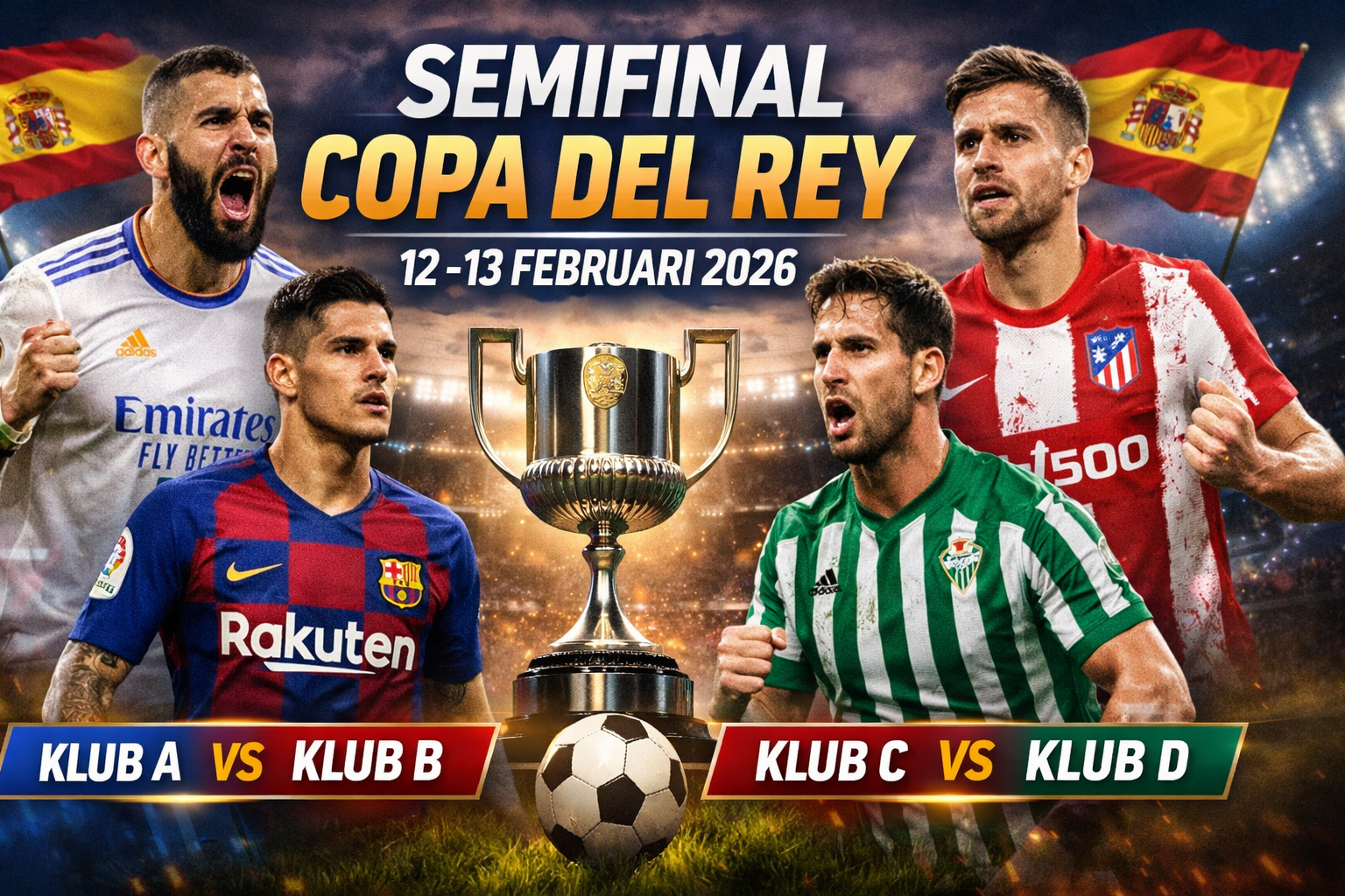Jadwal Semifinal Copa del Rey Pekan Ini, 12–13 Februari 2026: Duel Panas Penentu Final