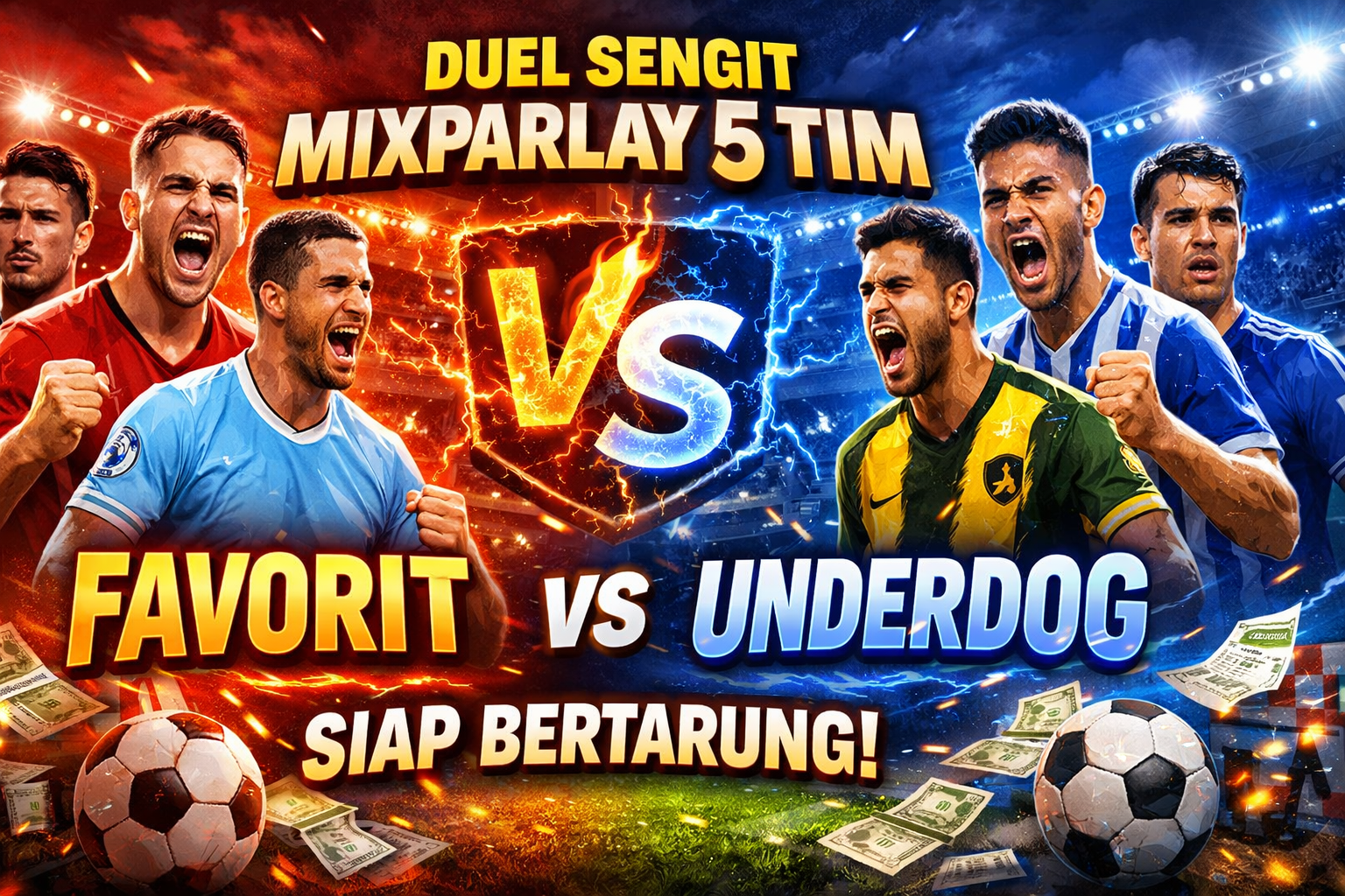 Mix Duel Sengit Mixparlay 5 Tim: Favorit vs Underdog Siap Bertarung