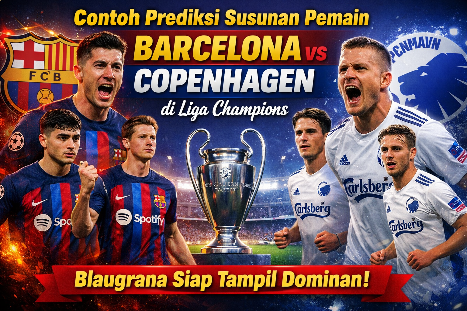 Prediksi Susunan Pemain Barcelona vs Copenhagen di Liga Champions: Blaugrana Siap Tampil Dominan