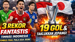 19 Gol dan Sejarah Baru Lawan Jepang