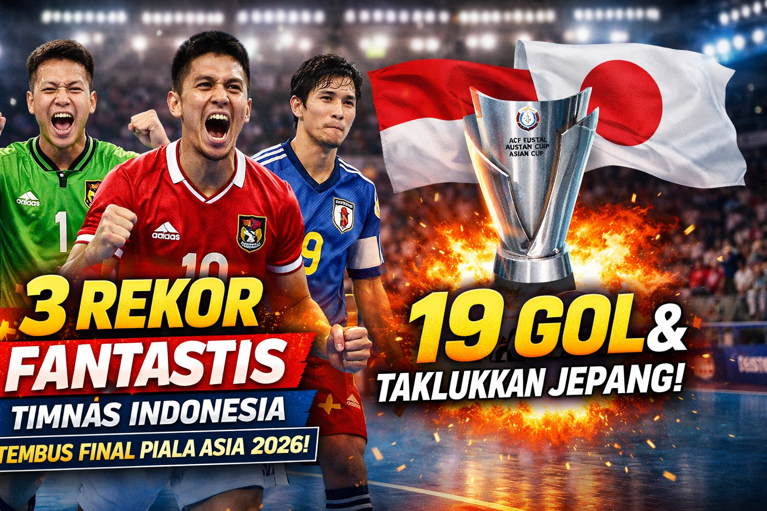 3 Rekor Fantastis Timnas Indonesia usai Tembus Final Piala Asia Futsal 2026: 19 Gol dan Sejarah Baru Lawan Jepang