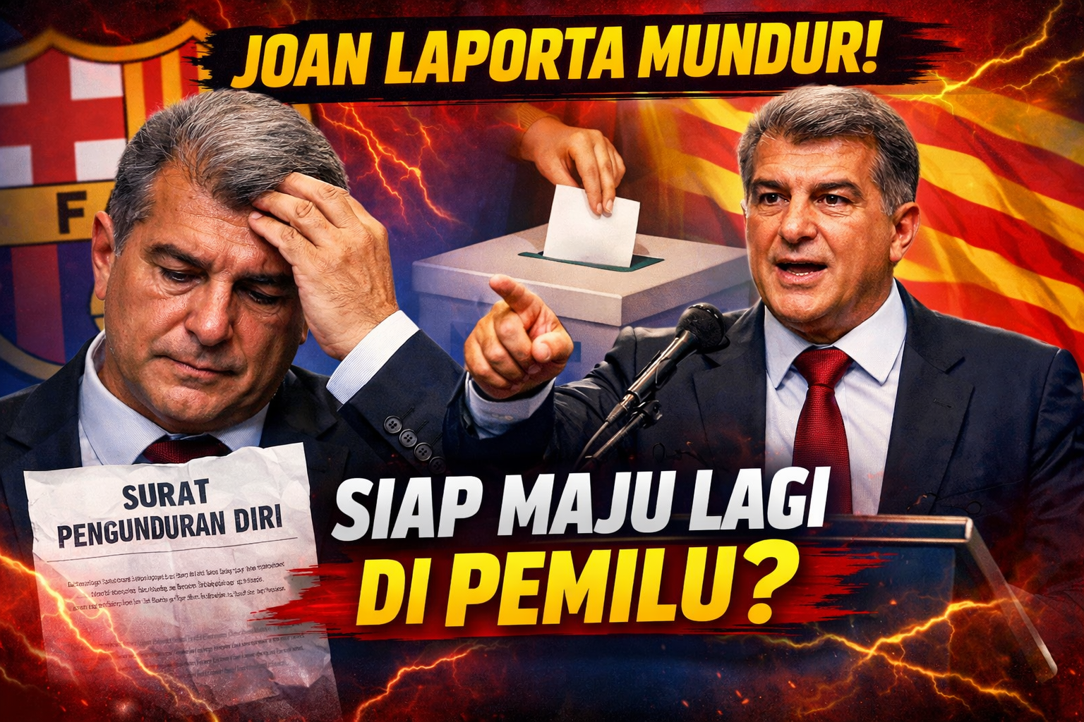 Joan Laporta Mundur dari Presiden Barcelona, Siap Maju Lagi di Pemilu