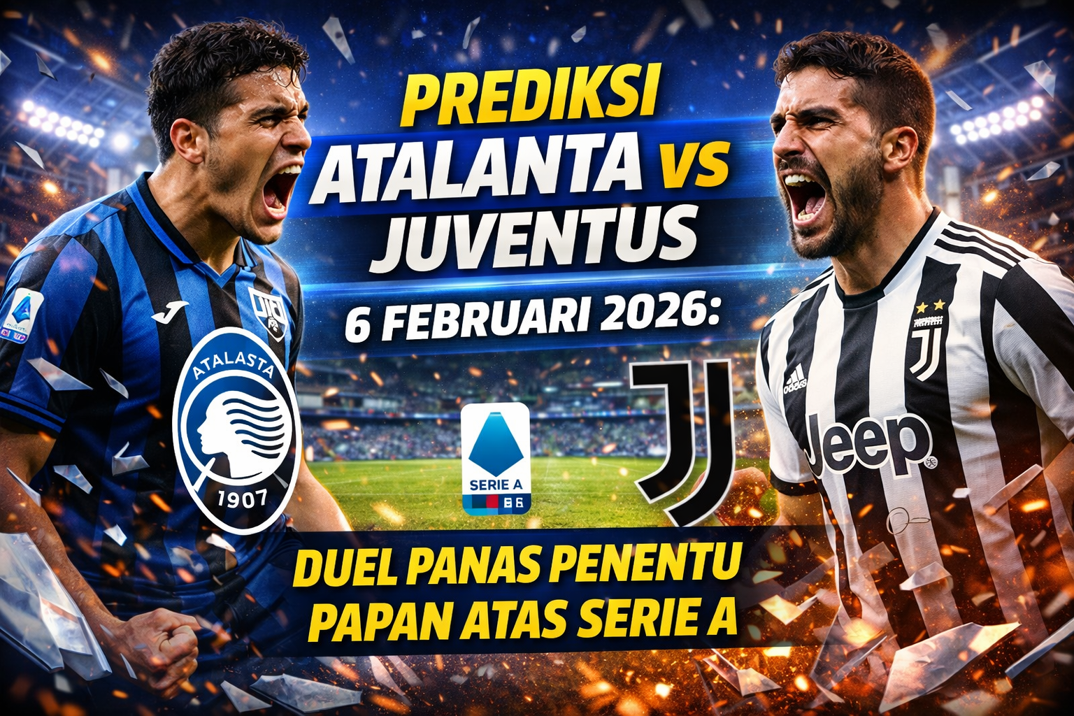 Prediksi Atalanta vs Juventus 6 Februari 2026: Duel Panas Penentu Papan Atas Serie A