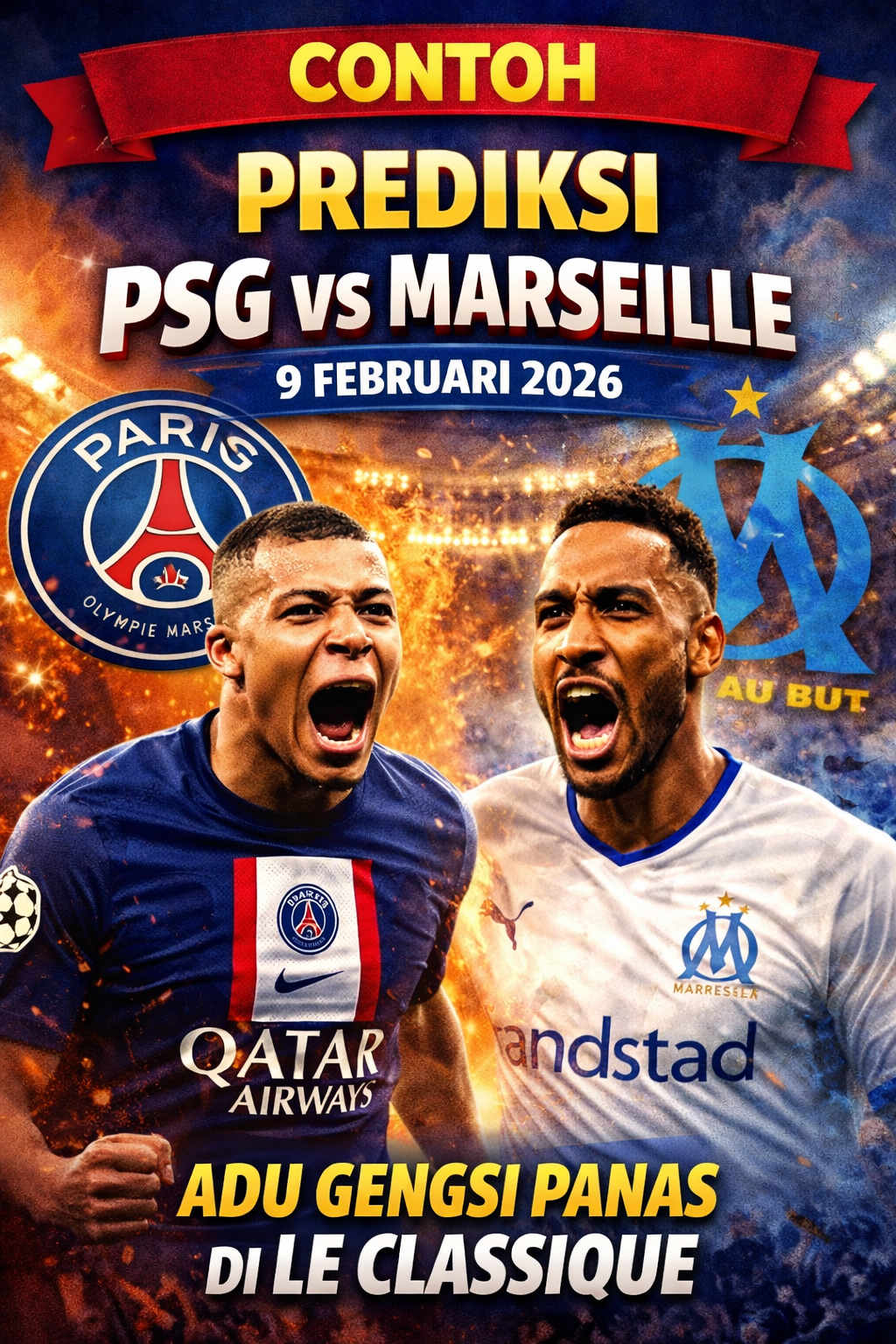 Prediksi PSG vs Marseille 9 Februari 2026: Adu Gengsi Panas di Le Classique