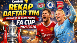 Rekap Daftar Tim yang Lolos ke Babak Kelima FA Cup 2025/2026