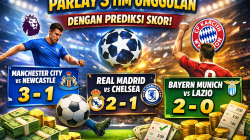 Parlay 3 Tim Unggulan dengan Prediksi Skor