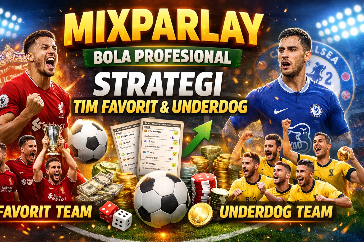 Mixparlay Bola Profesional: Strategi Tim Favorit & Underdog untuk Maksimalkan Kemenangan