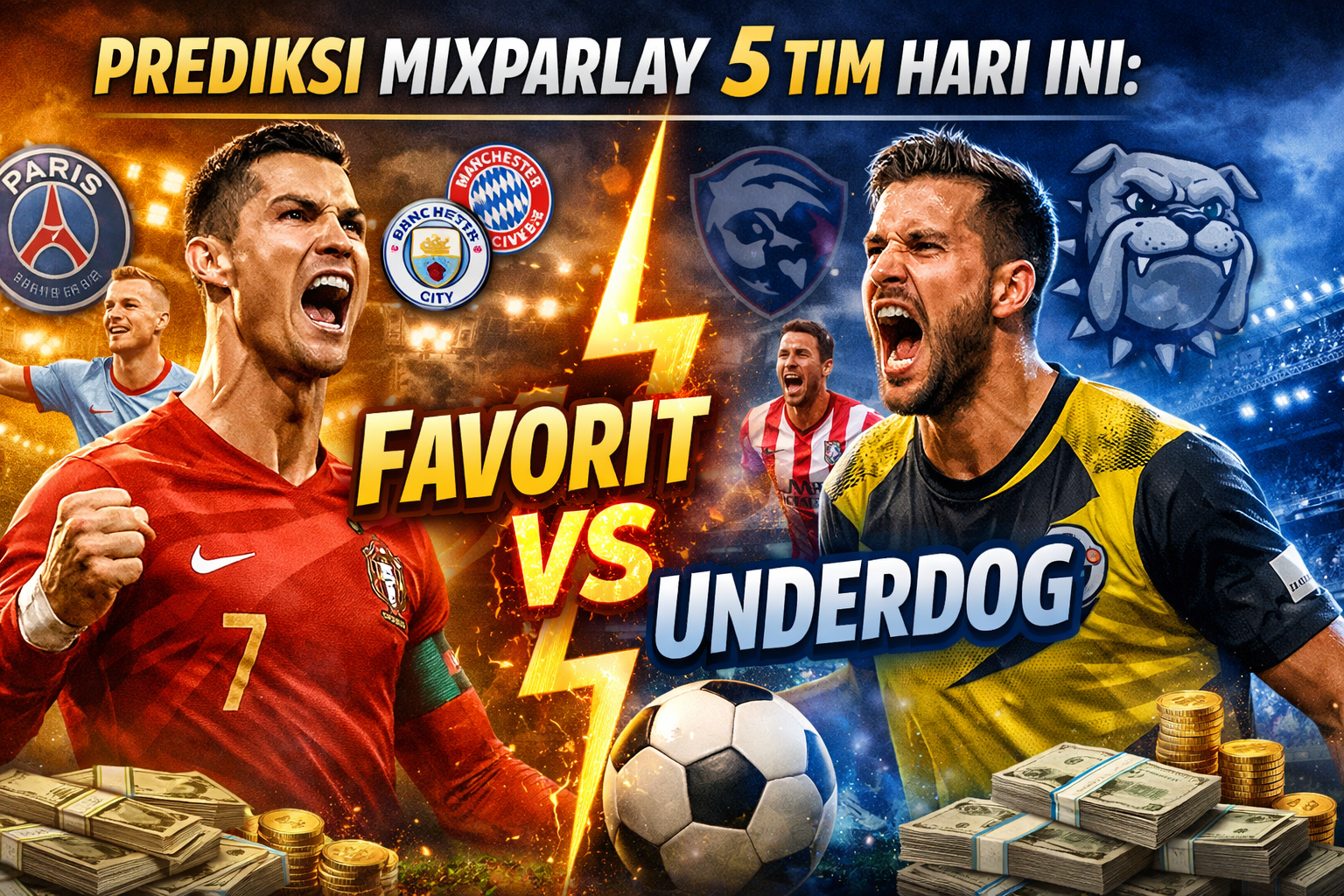 Prediksi Mixparlay 5 Tim Hari Ini: Favorit vs Underdog, Strategi dan Analisis Terbaru