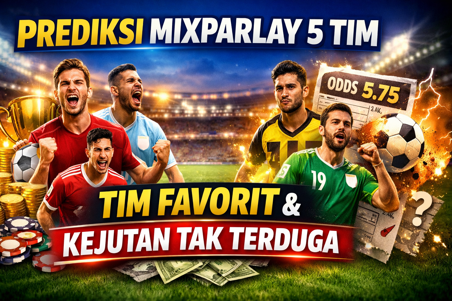 Prediksi Mixparlay 5 Tim: Tim Favorit & Kejutan Tak Terduga