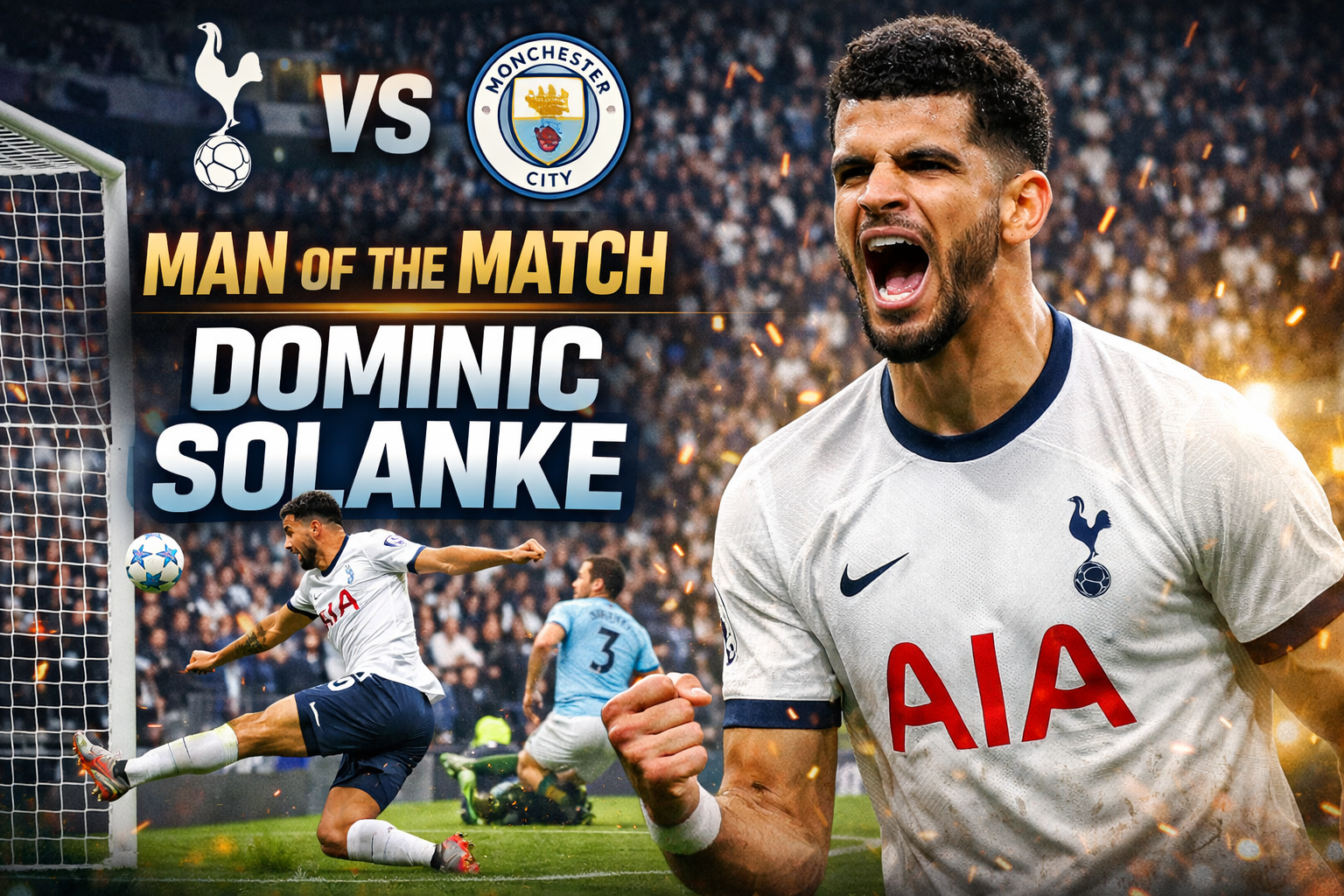 Man of the Match Tottenham vs Man City: Dominic Solanke Jadi Pembeda di Laga Panas Premier League