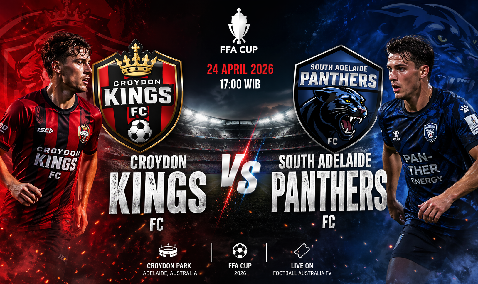 Prediksi Croydon Kings FC vs South Adelaide Panthers (24 April 2026)